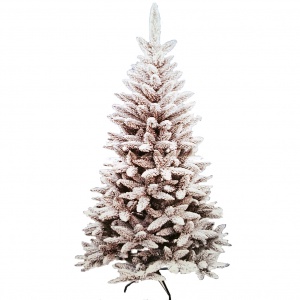6 Ft Flocked Pine Artificial Christmas Tree 