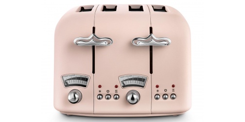 Delonghi CT04PK Argento Flora 4 Slice Pink Toaster