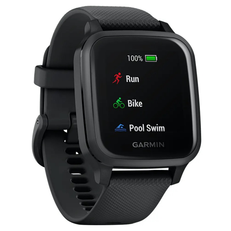  Garmin 010-02426-00 Venu Sq Music, GPS Smartwatch with Bright  Touchscreen Display, Features Music and Up to 6 Days of Battery Life, Black  : Electronics