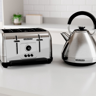 Morphy Richards 240130 Venture Brushed Stainless Steel 4 Slice Toaster