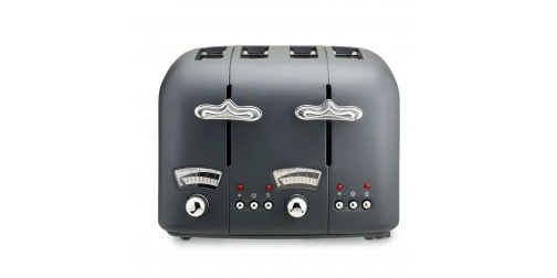 DeLonghi CT04.GY Argento Silva 4 Slice Toaster