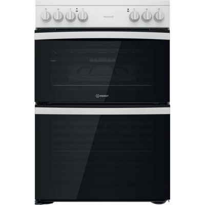 Indesit ID67V9KMW Electric Freestanding Double Cooker 60cm