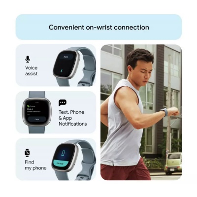 Fitbit Versa 4 Waterfall Blue Smart Watch FB523SRAG