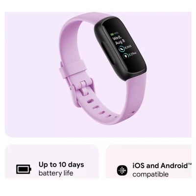 Fitbit Inspire 3 Lilac Smart Watch FB424BKLV