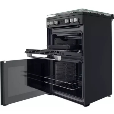 Hotpoint 60m Gas Cooker with Double Oven HDM67G0C2CBUK 