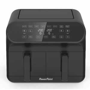 Powerpoint 8L 1700W Two Drawer Air Fryer Black P8382BL