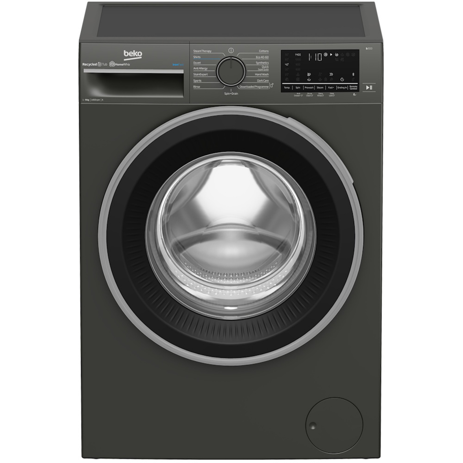 beko pro b3w5942iw bluetooth 9 kg 1400 spin washing machine