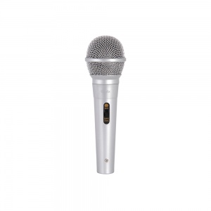 QTX Dynamic Handheld Microphone Silver 173856