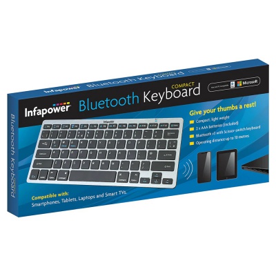 Infapower X207 Wireless Keyboard Silver 212705