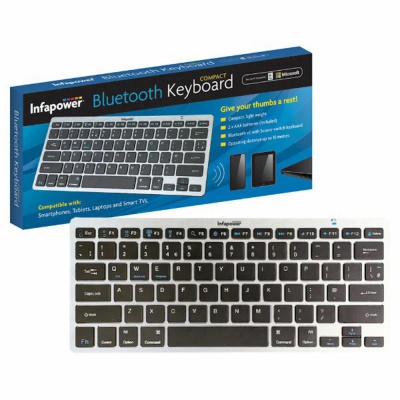 Infapower X207 Wireless Keyboard Silver 212705