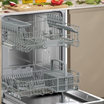 Neff Semi Integrated Dishwasher Steel S145HTS01G