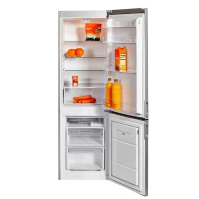 Nordmende Freestanding Fridge Freezer Silver RFF60405SL