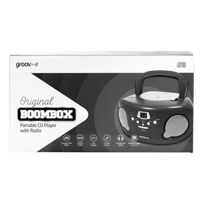 Groove Portable CD Radio Boombox Black GVPS733BK