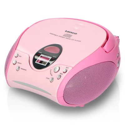 Lenco CD Player with FM Radio SCD-24 Pink