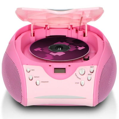 Lenco CD Player with FM Radio SCD-24 Pink