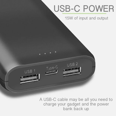 Tech Charge Triple Port Portable Powerbank 1714