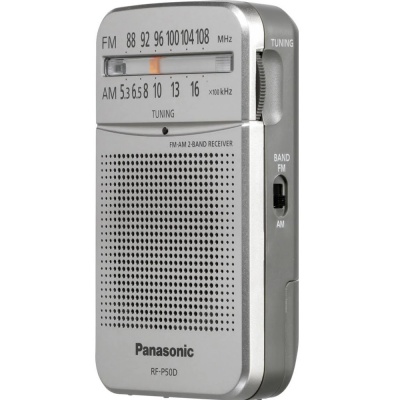 Panasonic Pocket Radio Silver RF-P50D