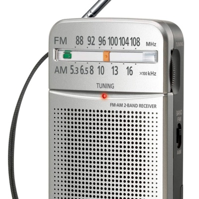 Panasonic Pocket Radio Silver RF-P50D