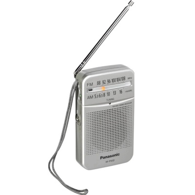 Panasonic Pocket Radio Silver RF-P50D