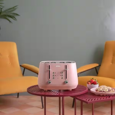 DeLonghi Eclettica 4 Slice Toaster Pink CTY4003PK