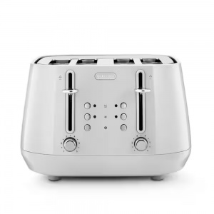 DeLonghi Eclettica 4 Slice Toaster White CTY4003W