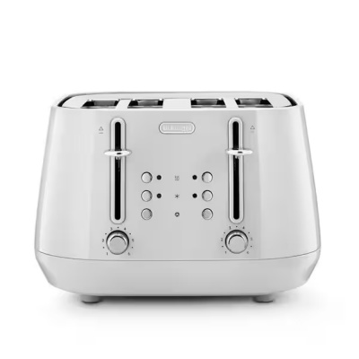 DeLonghi Eclettica 4 Slice Toaster White CTY4003W