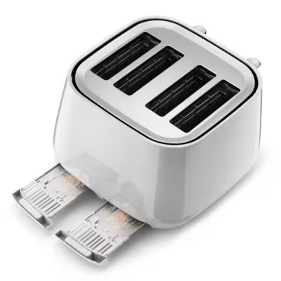 DeLonghi Eclettica 4 Slice Toaster White CTY4003W