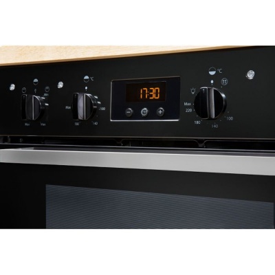 Indesit Built Under Double Oven Black IDU 6340 BL