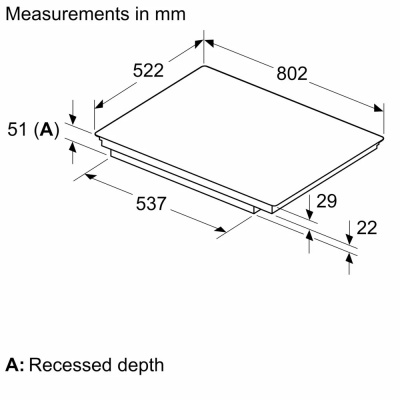 Bosch Series 6 80cm Induction Hob PXV831HC1E