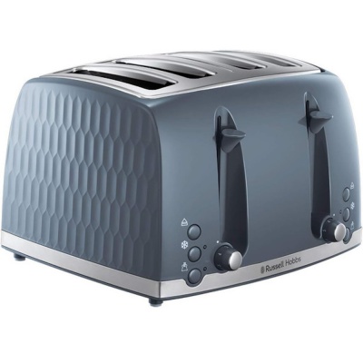 Russell Hobbs Honeycomb 4 Slice Grey Toaster 26073