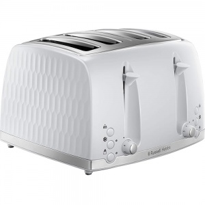 Russell Hobbs Honeycomb 4 Slice Toaster White 26070