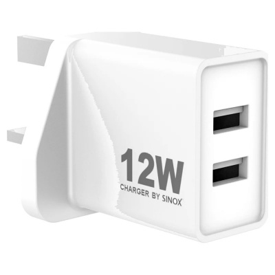 Sinox 12W USB-A Wall Charger White 054515