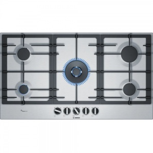 Bosch Series 6 90cm Gas Hob Stainless Steel PCR9A5B90