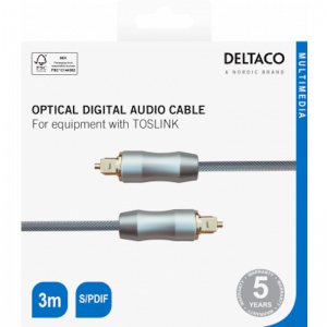 Deltaco Toslink Optical Cable 3M TOTO13R