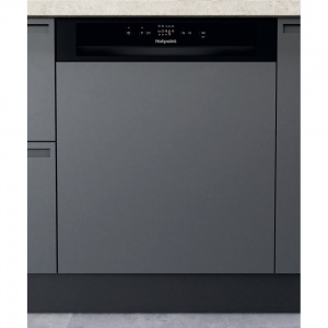 Hotpoint Semi Integrated Dishwasher Black H3B L626 B UK