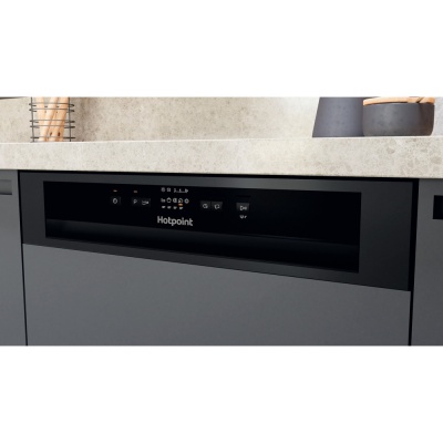 Hotpoint Semi Integrated Dishwasher Black H3B L626 B UK