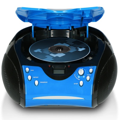 Lenco CD Player with FM Radio SCD-24 Blue Black