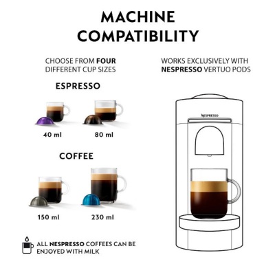 Nespresso Magimix Vertuo Plus Coffee Machine 11385-UK