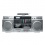 Muse CD Player and Cassette Recorder Silver M-380GBS