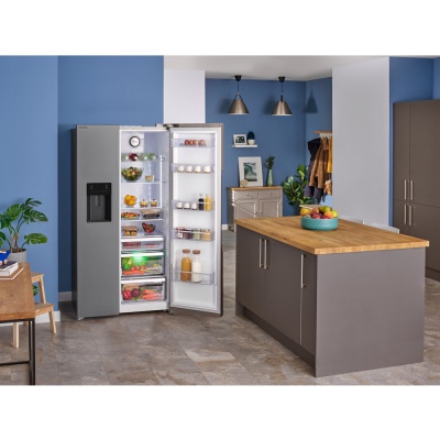 Beko American Style Fridge Freezer ASP34B32VPS