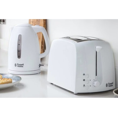 Russell Hobbs Textures 2 Slice Toaster White 21640