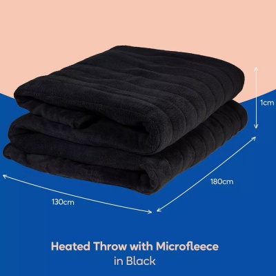 Russell Hobbs Heated Throw Black RHHT1004BLA