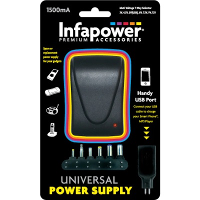 Infapower 1500mA Universal Power Supply P003