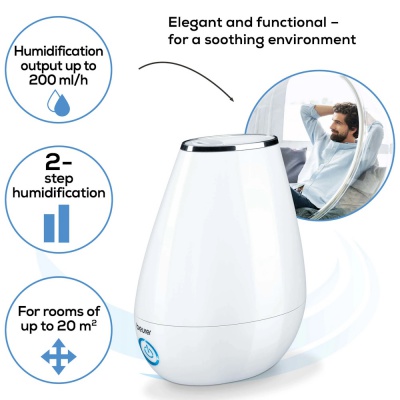 Beurer Air Humidifier and Diffuser White LB37