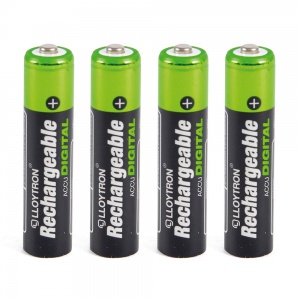 Lloytron Rechargeable Batteries AAA Size 4 Pack B015LL